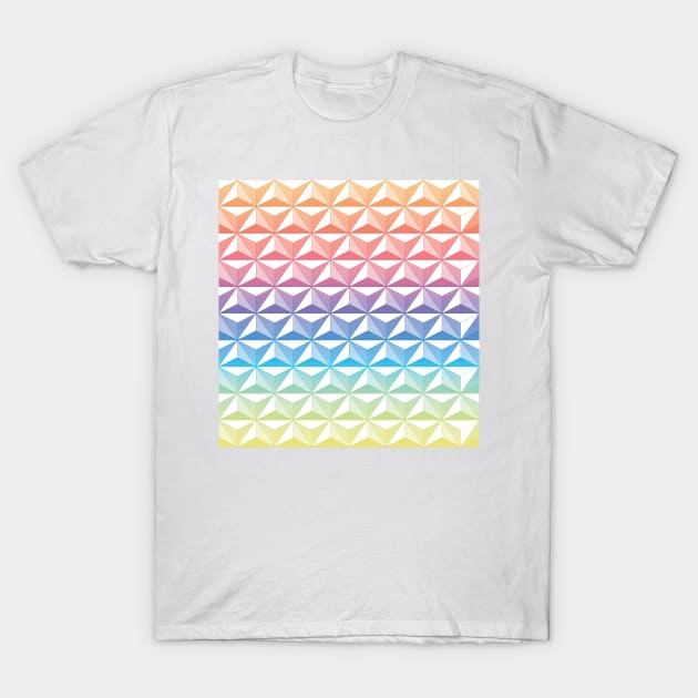 Geodesic Sphere, Rainbow T-Shirt by Heyday Threads